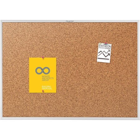 Quartet Cork Board, 3/4" Frame Face, 3'x2', Aluminum Frame QRT2303